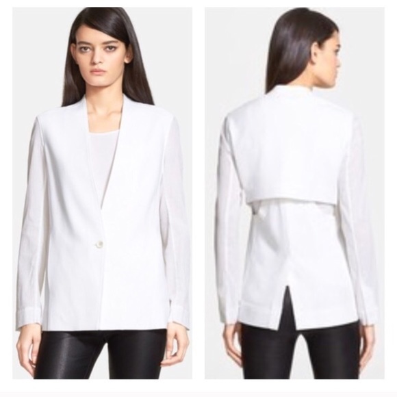 helmut lang white blazer